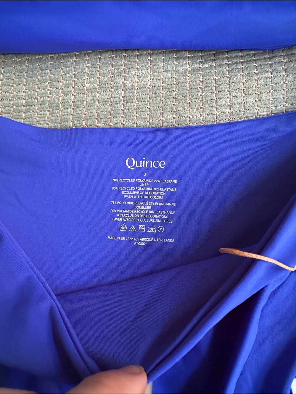 NWT Quince bikini set electric blue - Picture 3 of 5